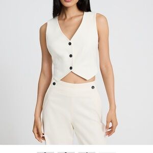 Express Cream Sleeveless Top
